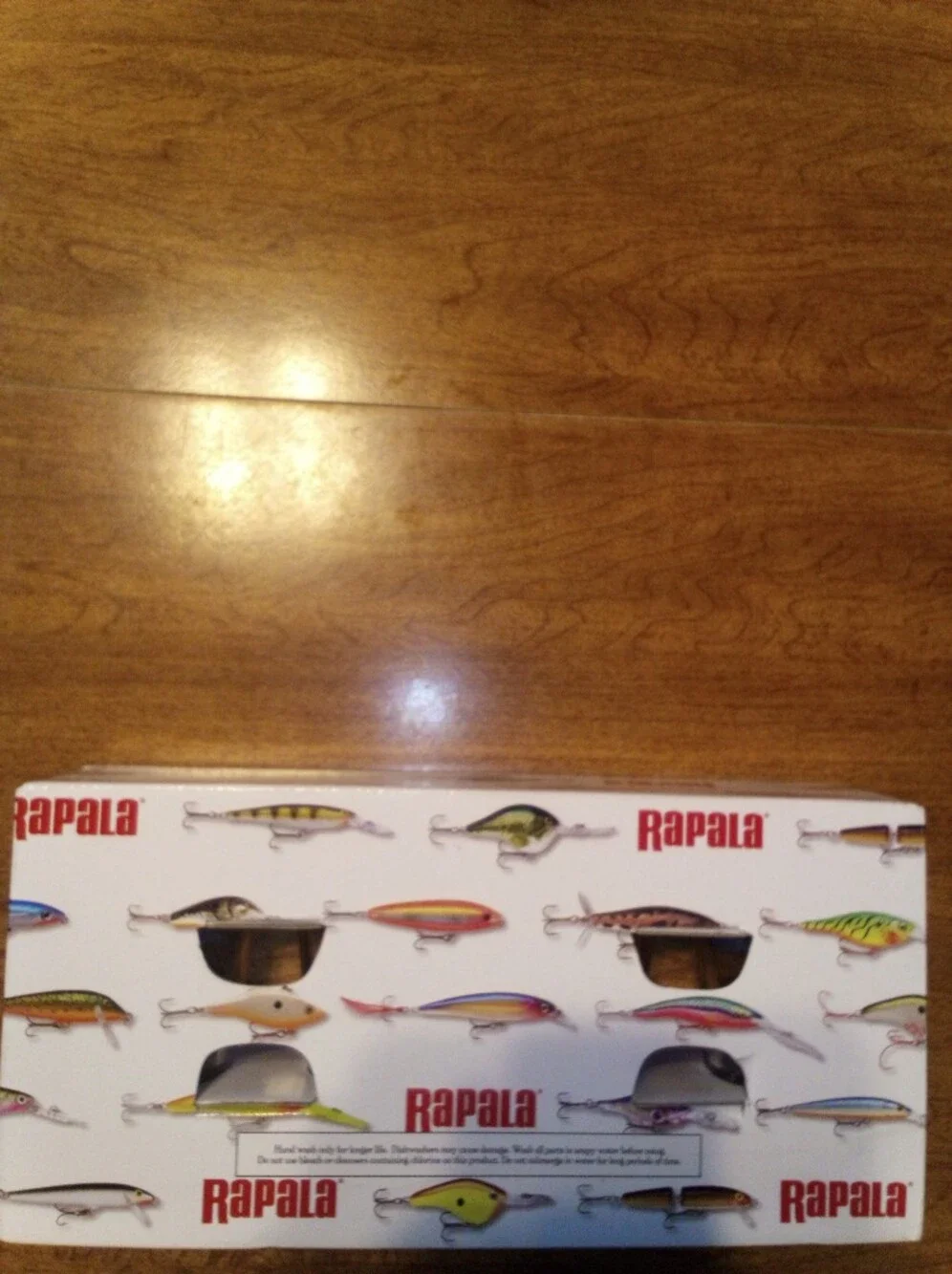 Rapala Shot Glass Set Of 4 Decorative Fishing Lure Design 2008 Clear Glass NIP
